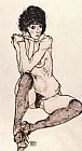 Sitting feminine act 